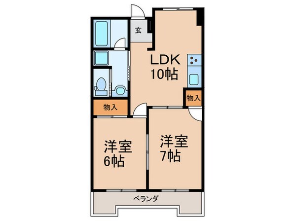 古賀第２ビルの物件間取画像